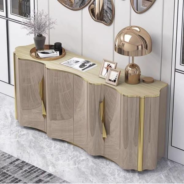 Hotel Dining Cabinet Modern Cabinet Stainless Steel Hotel Solid Wood Dining Cabinet