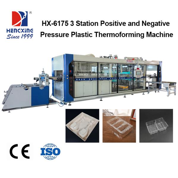 High-Speed Cake Tray and Egg Box Making Machine, Multi-Station Automatic Blister Thermoforming Machine for Bakery & Agriculture Food Packaging