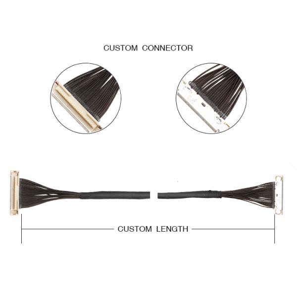 DF36-25P-0.4SD Micro Coaxial Cable , 0.4 pitch Hirose Cable Assemblies