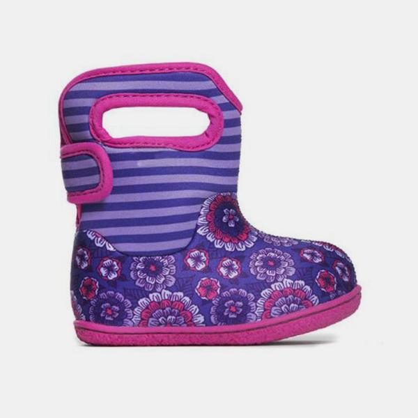 BSCI Slip Resistant Neoprene Waterproof Rain Boots For Kids Winter