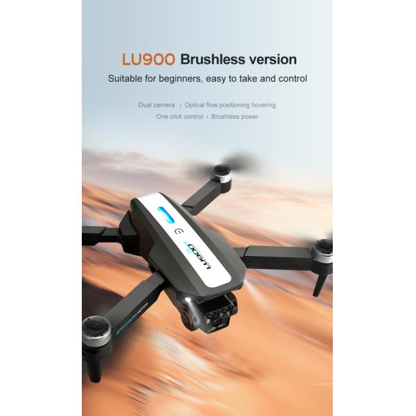 Lu900 Mini Drone 4k Dual Camera Drone With 5g Wifi Fpv Abs Remote Control Toys 100m Image Transmission Distance Yes Gyro