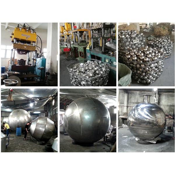 Brushed Hairline Hollow Metal Spheres Golden Polished Stainless Steel Hollow Ball With Nut