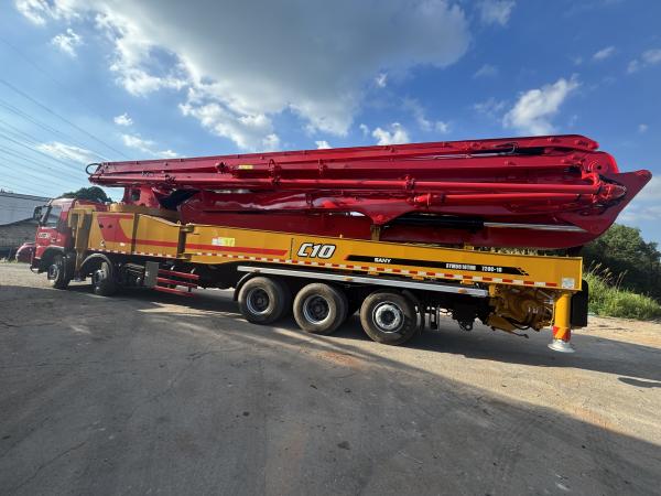 Strength Steel Boom Used Sany Concrete Pump Truck Volvo Chassis Reliability​ SYM5533THB