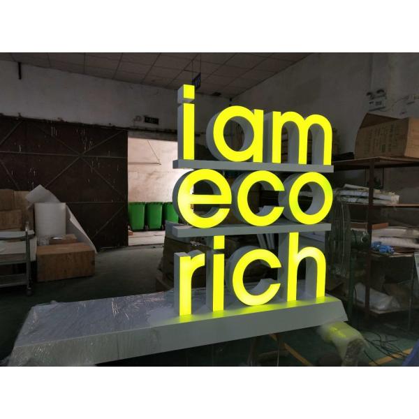 UL Listed 3D LED Letter Signs PVC / Aluminum PANTONE RAL Color