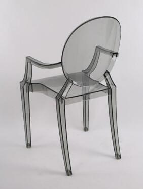 Plastic Ghost Event Rent Wedding Stackable Restaurant Dining Chair in Clear