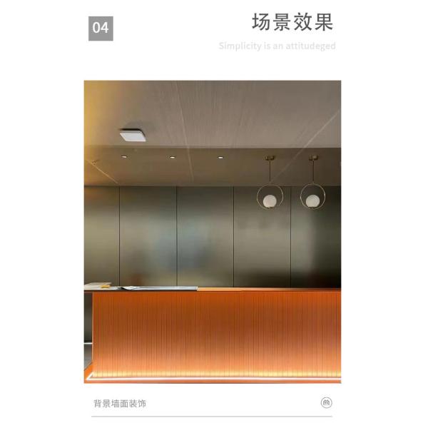 Do carvão vegetal de bambu luxuoso claro direto do metal do perfil baixo da fábrica folheados de madeira