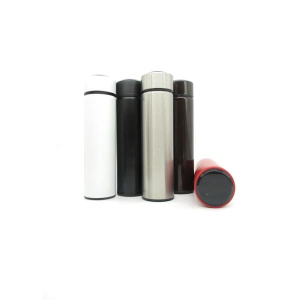 Fashionable Portable Thermos Bottle Wide Mouth Skinny Soft Touch Surface