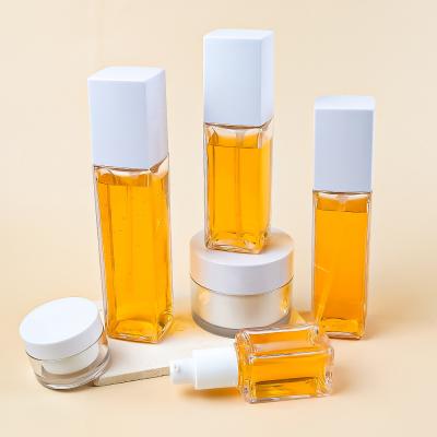80ml Plastic Square Bottles Clear Transparent Portable Empty Perfume Bottle