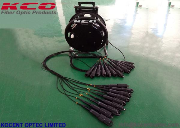 1Km 10G 40G Armored Fiber Optic Cable 2fo 4fo TPU Field Operating Tactical Military Cable Reel