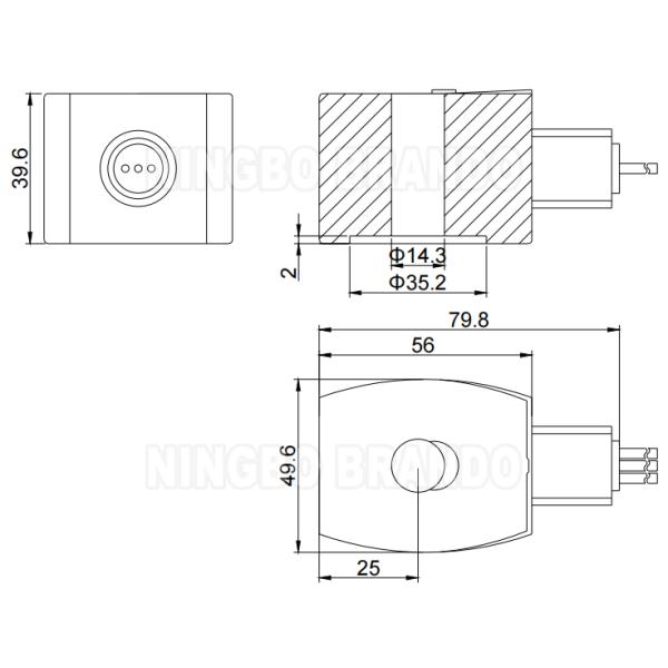 MP-C-089 ASCO Type Solenoid Valve Coil 24VDC 110VAC 220VAC MP-C-117
