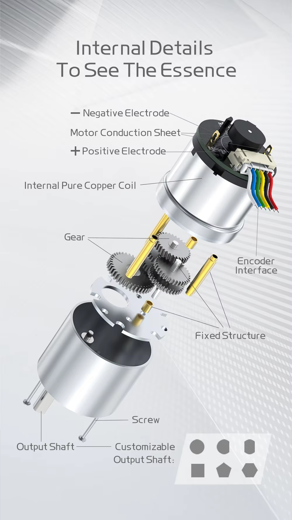 FT-37RGM520 Electric DC Gear Motor 5V 6V12V 24V Slow Speed Gear Motor