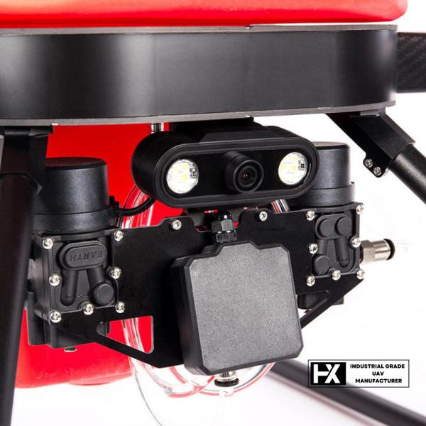 4 controlo de pragas de pulverização agrícola HXF22 do UAV do zangão híbrido do tanque de gasolina dos rotores 4L da linha central 4