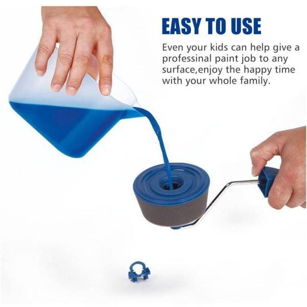 Pro ролик краски 8pcs установил инструмент ручки настенной живописи с 3 поляками расширения