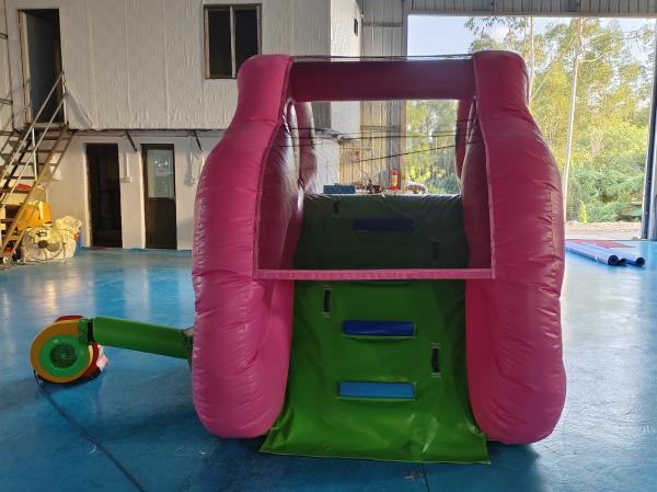 Impressão digital Slide inflável seco Slide inflável pequeno Elefante rosa Para o exterior Interior Para crianças