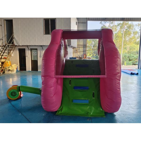 Impresión digital de diapositivas inflables secas Diapositivas inflables pequeñas Elefante rosa para exteriores para interiores para niños