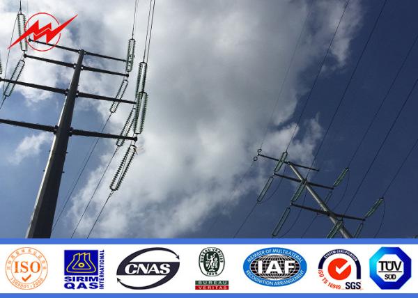 puissance Polonais en acier Gr65 de transmission électrique de 8m 10m 12m tubulaire/échelle soudée