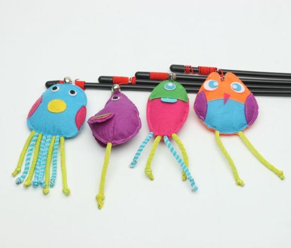 2018 cheap cotton teaser for cat toy set cheap cat teaser