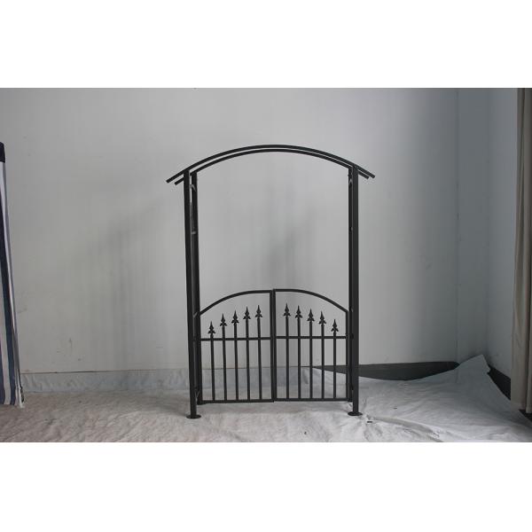 Customizable Metal Arch for Garden and Patio Gazebo in Black Color Not Coated Cover