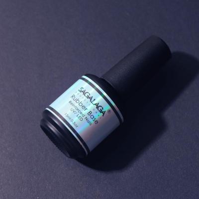 Customs Logo Rubber Base Coat Non-Toxic Clear Base Coat Rubber Gel Polish for Professional Salon and Long Lasting Results