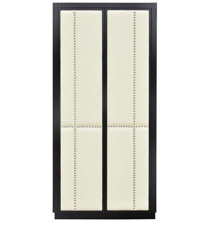 European Style Hotel Room Wardrobe With Metal Rod And Shelf , Size Custom