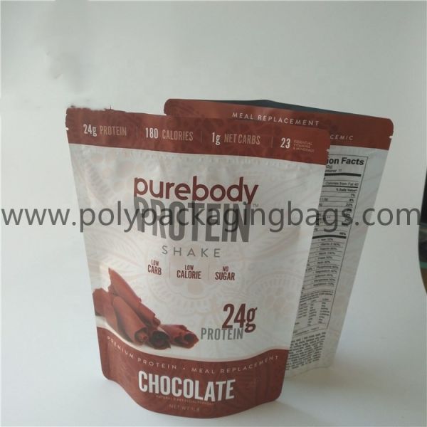 Empty tea Bag chocolate Energy bar Reclosable Mylar stand up Bag Aluminum foil Plastic cookie stand up Bag For Protein