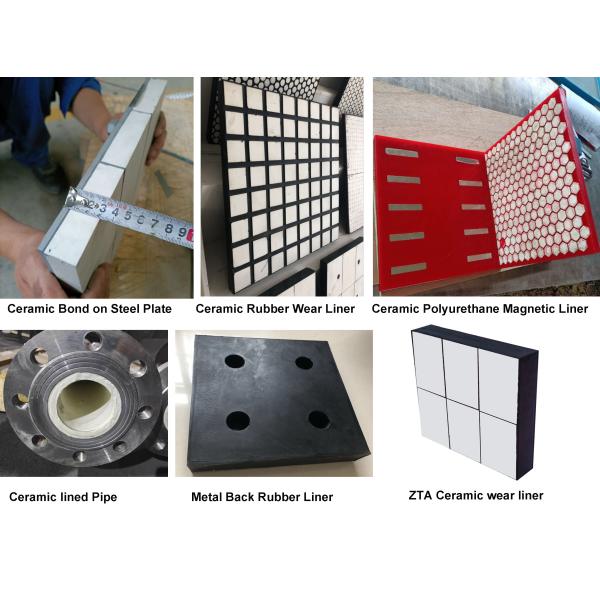 Силиконокарбидная керамическая резиновая композитная пластина для линейки износа