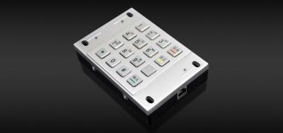 Encrypted Stainless Steel DES 3DES EPP Pin Pad 1.1kg ATM Pin Keypad
