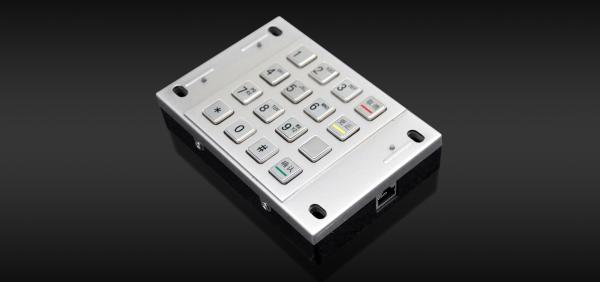 Encrypted Stainless Steel DES 3DES EPP Pin Pad 1.1kg ATM Pin Keypad