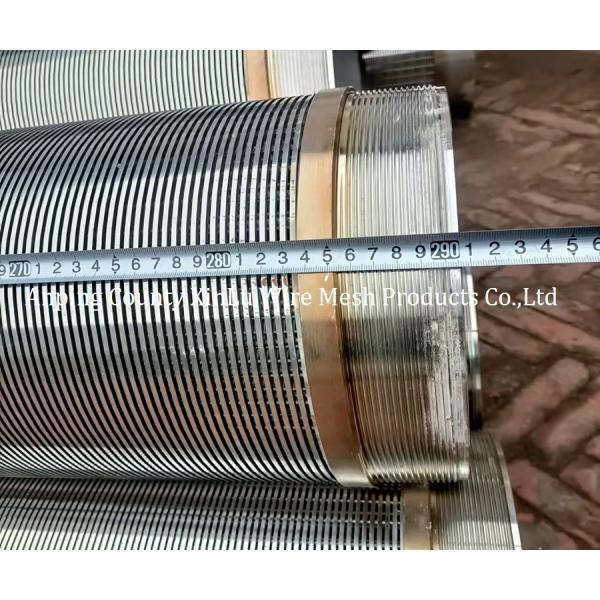 Strength 316L Stainless Steel wedge wire screen pipe Tube Male/Female Thread Connection