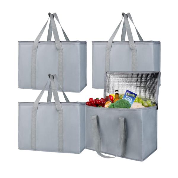 Nonwoven Thermal Insulated Grocery Bag Cooler Personalized Printing for Food Fruit Storage
