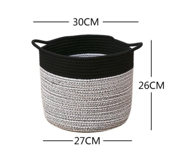Decorative Custom Woven Cotton Rope Laundry Toys Candy Storage Fabric Container Wholesale Spa Gift Baskets Organizer