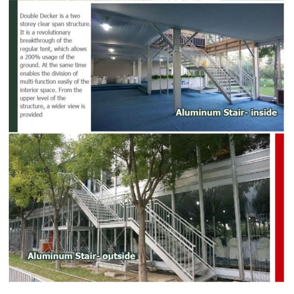 Three Floor Outdoor Event Tents , Triple Deck Tent for Commercial Shop and Office