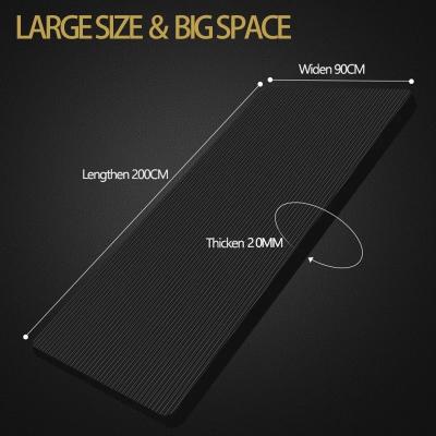 20MM Thick Home Fitness Exercise NBR  Non Slip Yoga Mat For Pilates Gymnastics