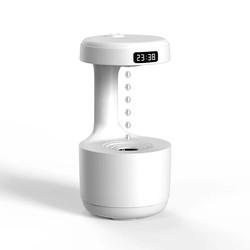 Homefish OEM Gotas de água portátil 800ml Umidificador Anti-Gravidade Relógio Digital Umidificador Anti-Gravidade Ultrassônico