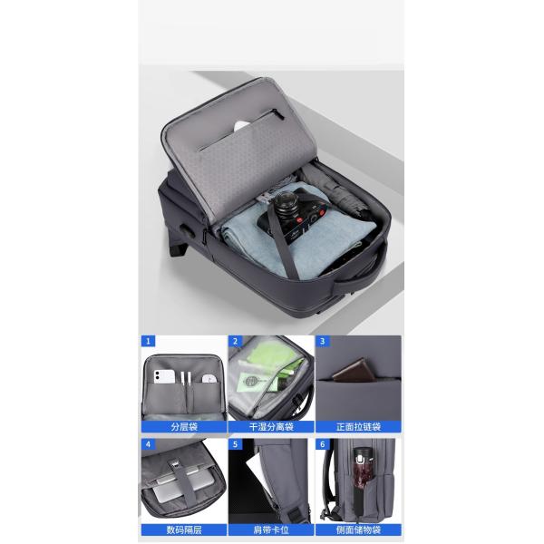 Casual ODM Waterproof Laptop Bag Polyester  0.44m Anti Theft Laptop Backpack