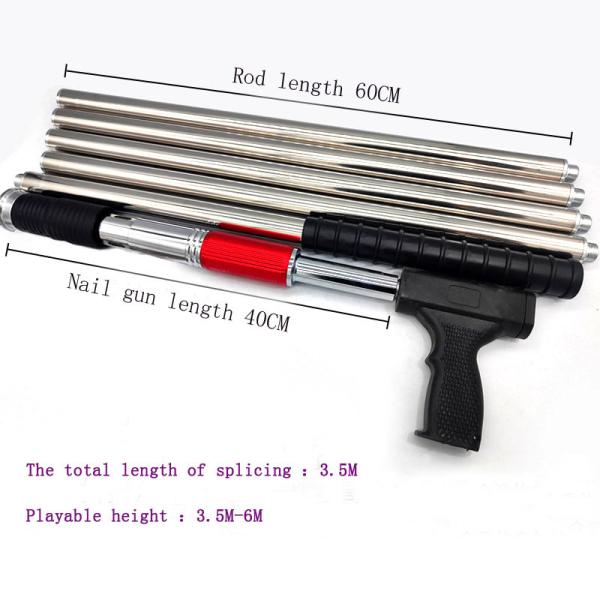 Red Roofing Tools Concrete Nailer Ceiling Nail Gun 5 pcs Rod quantity with Genuine