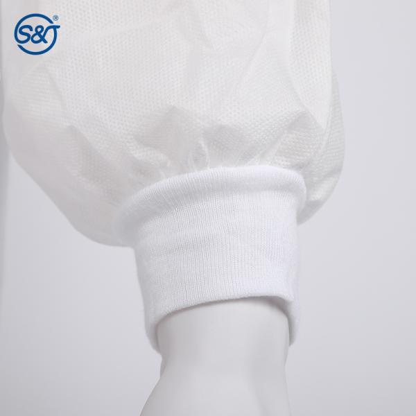 Knitted Collar SMS Medical Scrub Jackets White Nurse Scrub Jacket Leading Manufacturer In China