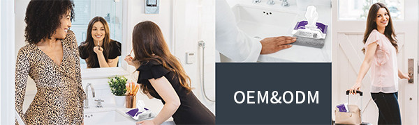 Fragrance Free Non Comedogenic Makeup Remover Wipes Skin Care Customized