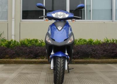 trotinette de motor 50cc azul adulto do trotinette de motor 12V do quadro de alumínio 7A com farol