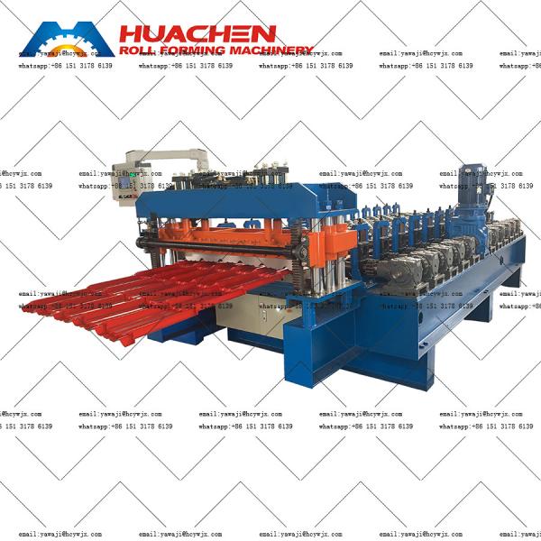 Automatic Metal Roof Glazed Tile Machine For PPGI / GI