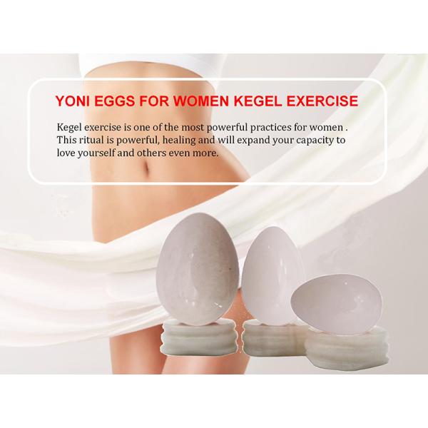 Sex Products Jade Stone Egg for Women Kegel Exercise Natural White Jade Yoni Egg