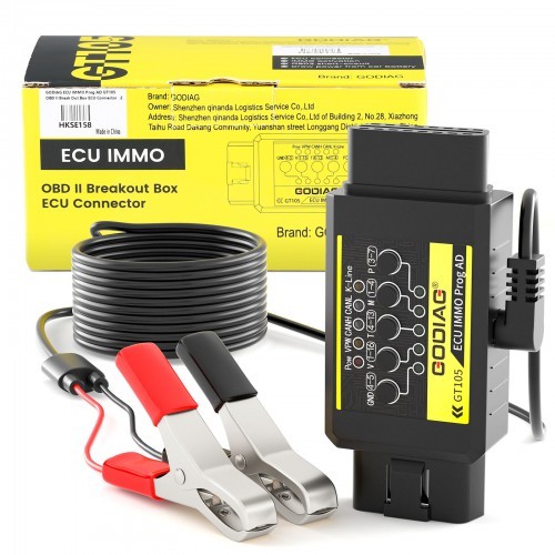 GODIAG GT105 OBD II Breakout Box for ECU Chip Tuning IMMO Programming Connector