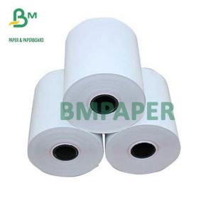 Rolo de papel térmico 48g 55g da caixa registadora branca alta para a máquina da