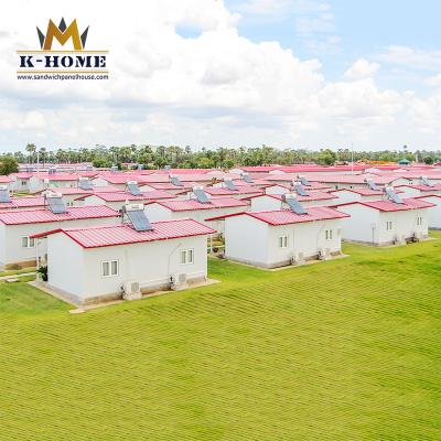 O acampamento portátil da acomodação da casa modular do refugiado de dois quartos jejua construção