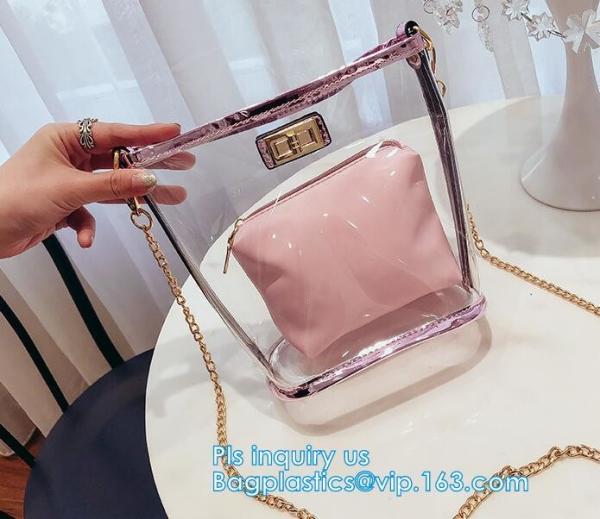 waterproof promotional clear tote pvc handle shopping bag, PVC mat waterproof reusable tote shopping bags, summer soft p