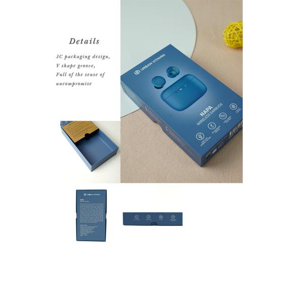 Luxury Printing Cardboard Packaging Box Wired Wireless Bluetooth Earphone Gift Boxes