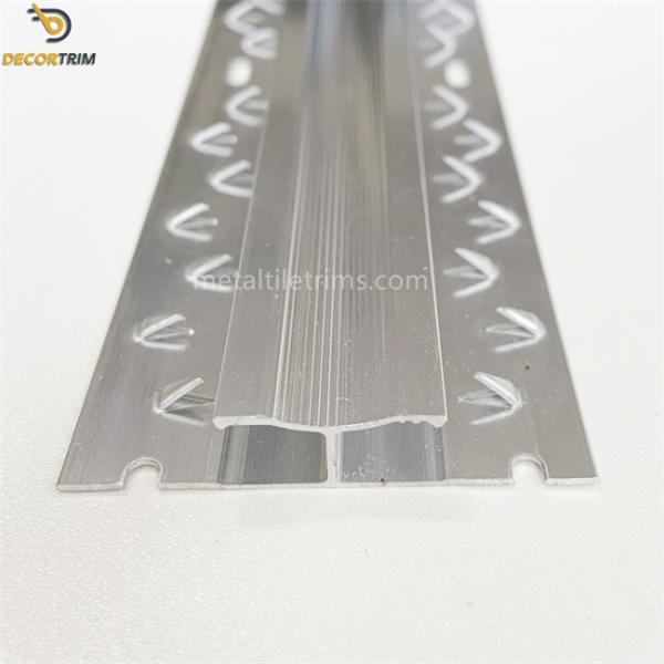 7mm Carpet Edging Strip Silver , Carpet Aluminum Edge Trim Alloy 6063 Material