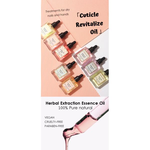 Vitamin E SAGALAGA Nail Cuticle Oil Square Dropper Bottle Custom Logo Nail Care Fruit Flower Oil for Cuticle Format DROPPER