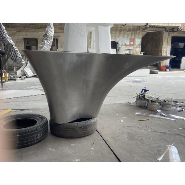 Stainless Steel Metal Bar Furniture Sculptures Hotel Front Drinking Table