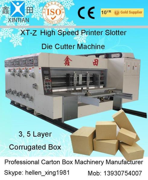 Automatic Feeding Carton Flex Printing Machine Printer Cutter Machine